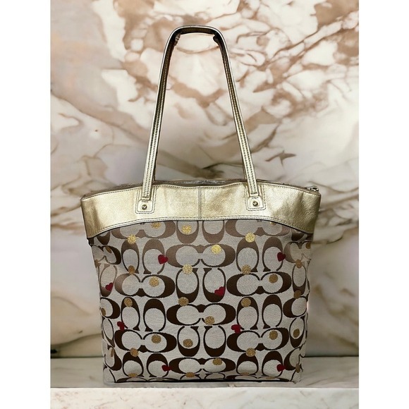 Coach F18870 Laura Signature Secret Admirer Tote & Matching Large Wristlet - Picture 3 of 13